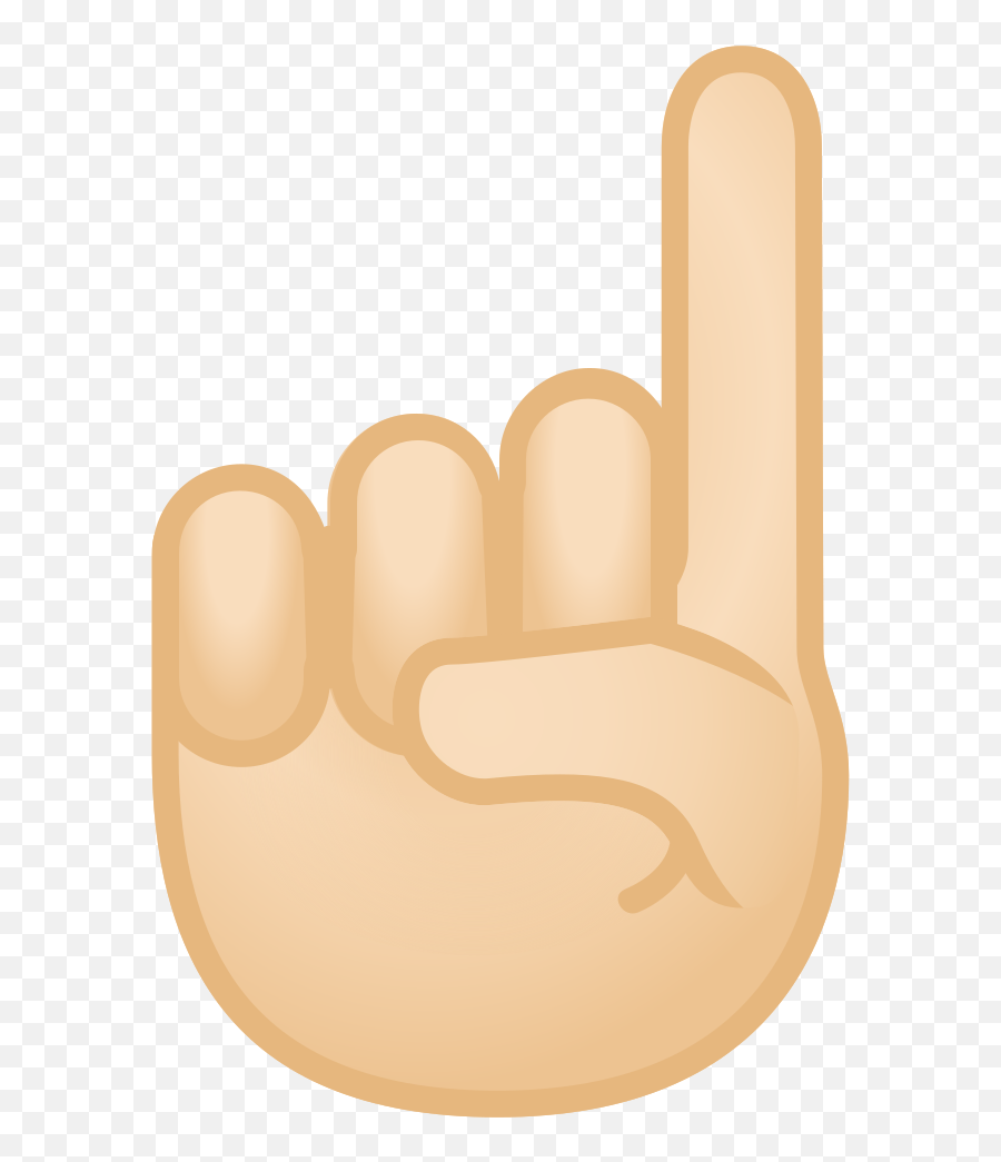 Index Pointing Up Emoji With Light - Index Finger,Pointing Down Emoji