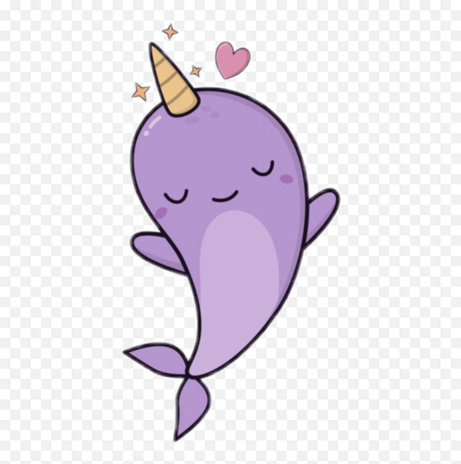 The Most Edited Narwhal Picsart - Kawaii Narwhal Png Emoji,Narwal Emoji