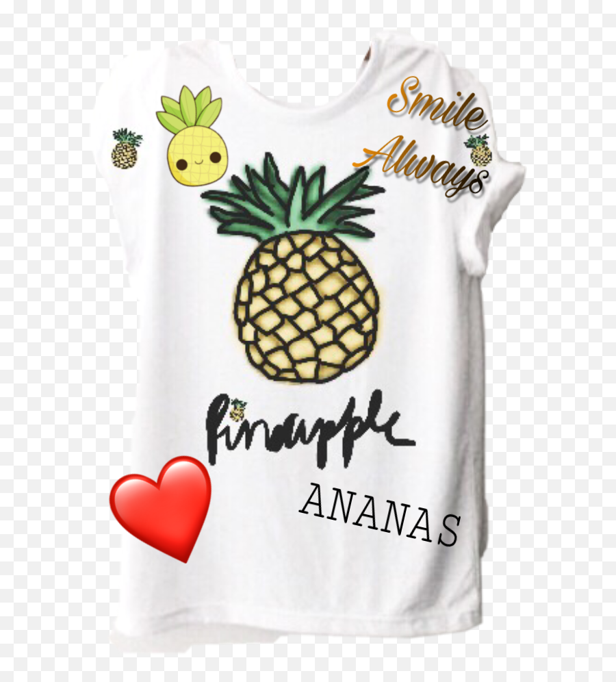 Shirtananas Sticker - Short Sleeve Emoji,Pineapple Emoji Shirt