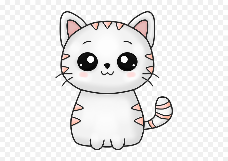 Free Image On Pixabay - Cat Feline Kitten Kawaii Tender Cute Cat Clipart Emoji,Swirly Eye Emoticon
