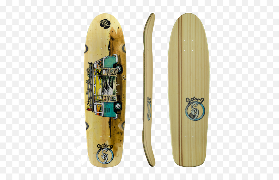 Sector 9 Van Bamboozler Longboard Skateboard Custom Complete - Sector 9 Van Bamboozler Longboard Emoji,Sweet Emotion Custom Van