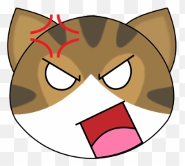 Elliot Angry Face - Cartoon Transparent Cartoon Jingfm Angry Anime Face Cat Emoji,Printable Angry Emoticon