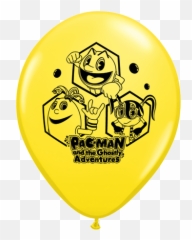 Pac - Man 12in Latex Balloon 6ct Emoji,Emoji With Mustache Birthday Cake