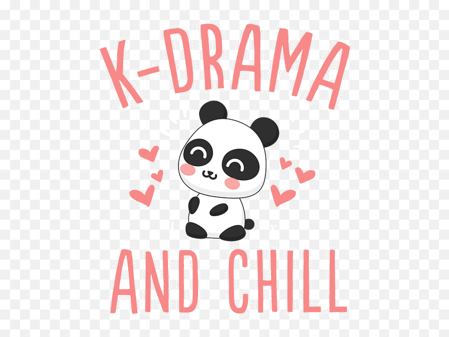 Chill Cute Kdrama Fan Panda T - Dot Emoji,Panda Emoticon Face Character Print Tank Top
