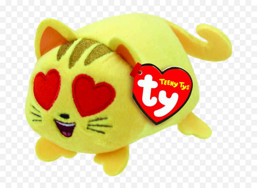 Emoji Cat Heart Eye Teeny Tys - Beanie Boos Cats,Heart Eye Emoji