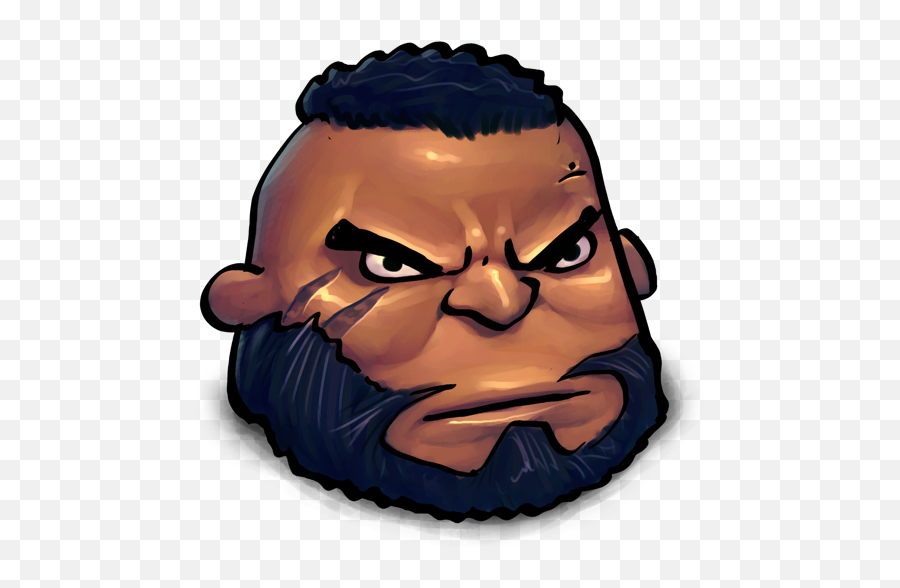 Final Fantasy Barret Wallace Icon - Barret Final Fantasy Funny Emoji,Fantasy Emoji