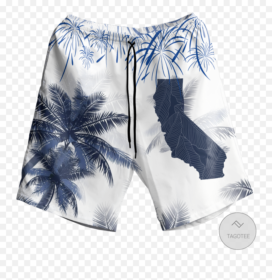 California Map Hawaiian Shirt Beach Shorts - Tagotee Bermuda Shorts Emoji,Different Emotions At The Beach