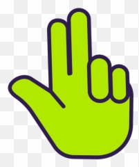 Three Fingers Up Flat - Transparent Png U0026 Svg Vector File Dot Emoji,Sign Language Desk Emoticon