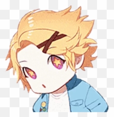 Telegram Sticker - Mystic Messenger Yoosung Stickers Emoji,Yoosung Blushing Emoji