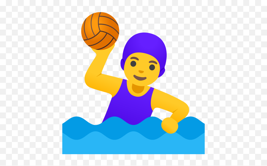 Woman Playing Water Polo Emoji - Waterpolo Emoji,Polo Emoji