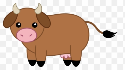 Download Cute Brown Cow Hd Photo Clipart Png Free Emoji,Brown Pawprints Emoticon
