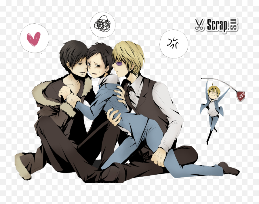 Shizuo - Dark Side Mikado Ryuugamine Emoji,Celty Sturluson Emotions