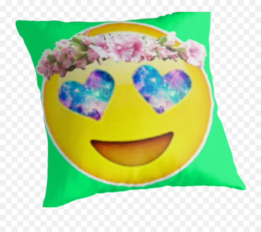 Emoji With Flower Crown Transparent Png - Emojis Con Corona De Flores,Galaxy Emoji