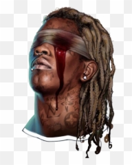 Young Thug - Young Thug Clipart Png Emoji,Emoji With Dreads