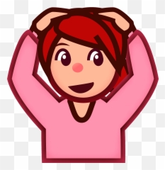 Woman Gesturing Ok Emoji Clipart Free Download Transparent,Okay Emoticon Cat