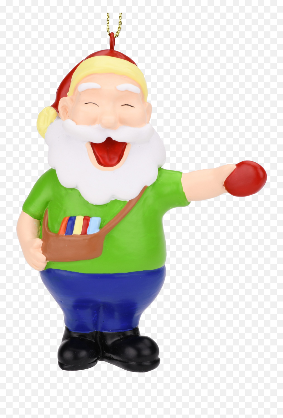 Santa Frisbee Disc Golf Christmas Ornament 2 Piece Set Emoji,Sant Claus Animated Emoticon