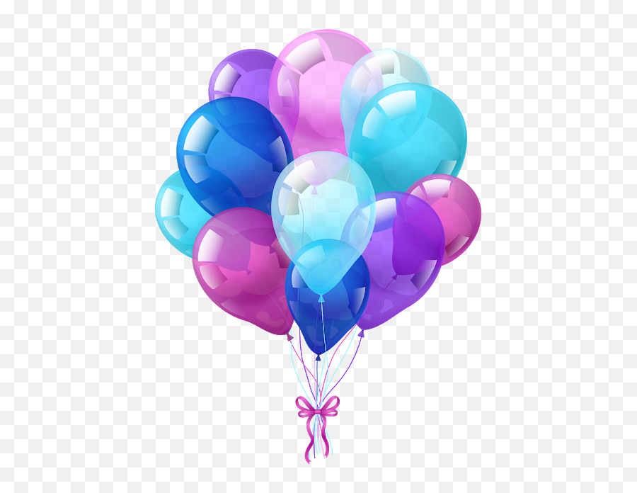 Download Birthday Belloons Images Png - Party Balloon Png Emoji,Emoji Celebrate Balloon