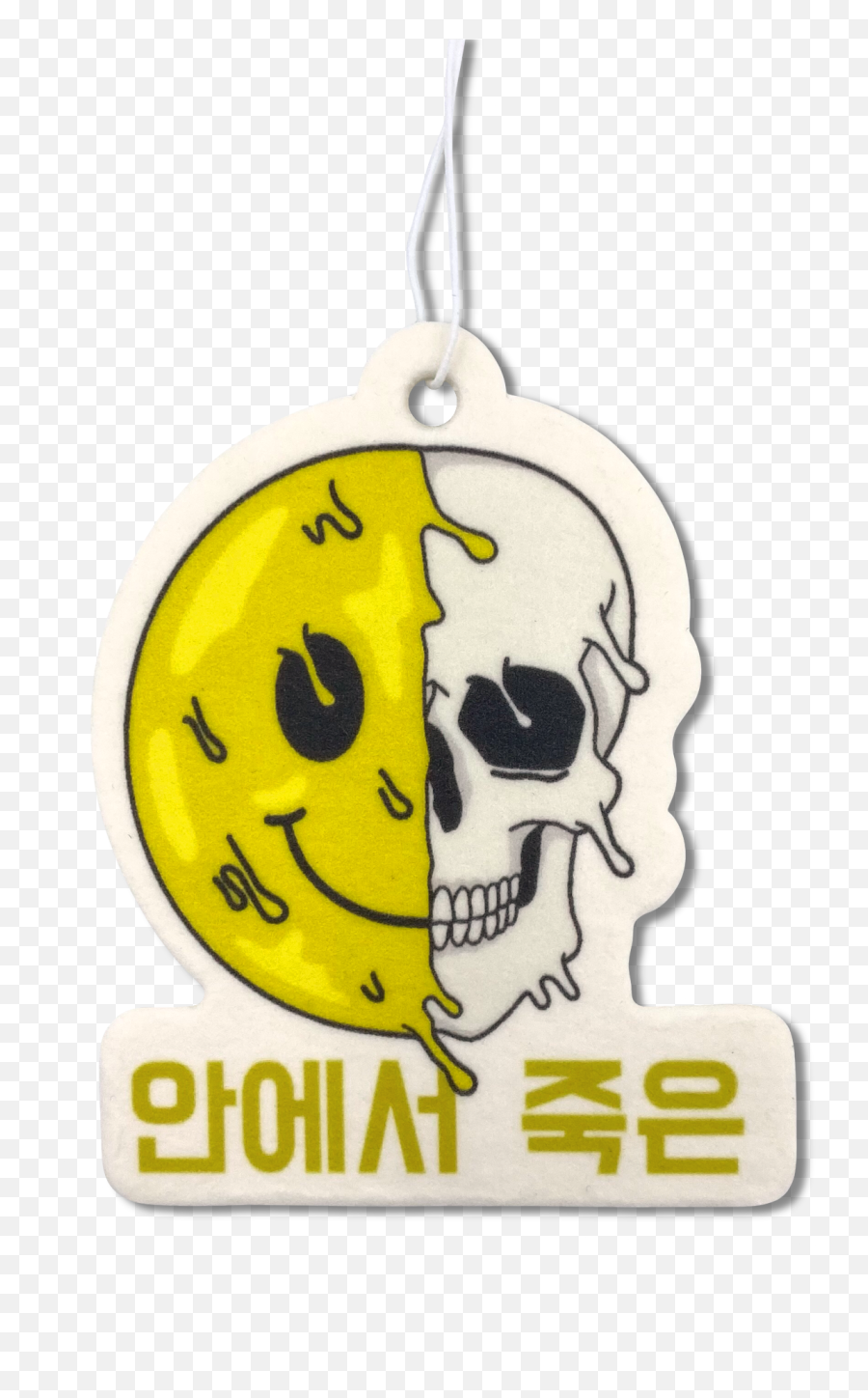 Dead Kanji Air Freshener Emoji,Skull Emoticonm