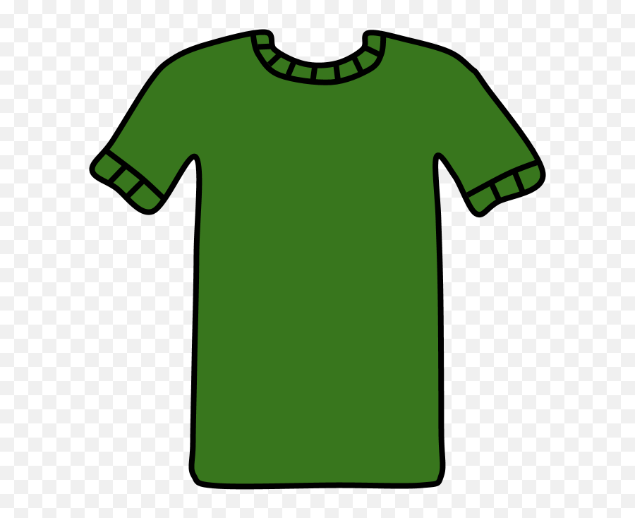 T - Shirt Collar And Sleeve Striped Detail Green Clipart Transparent Transparent Background Shirt Clipart Emoji,Emoji Blouse