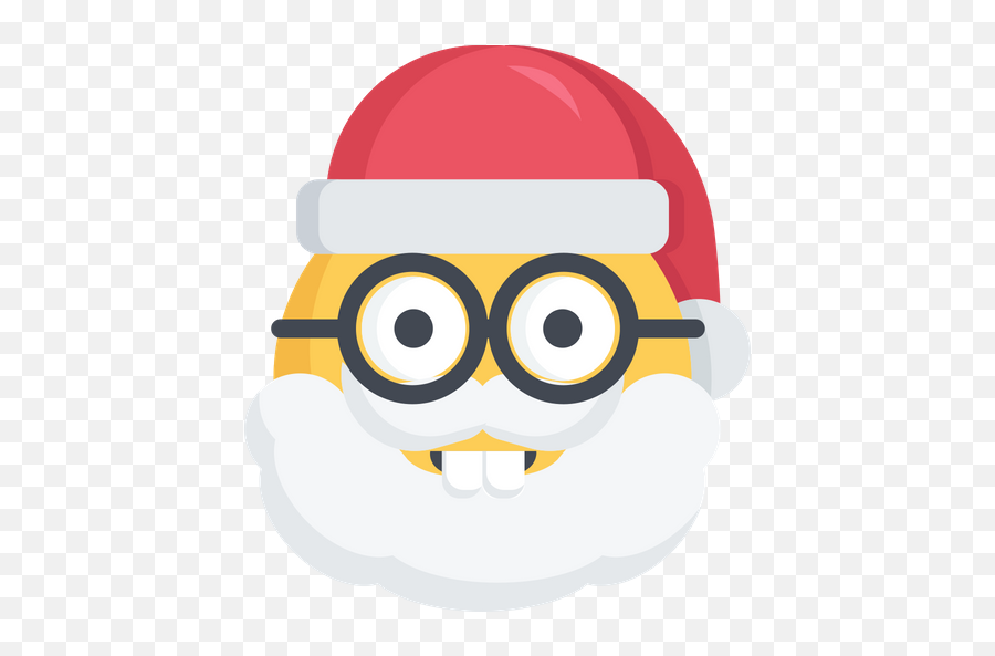 Christmas Emoji Nerd Santa Smart - Dead Santa Emoji,Nerd Emoji
