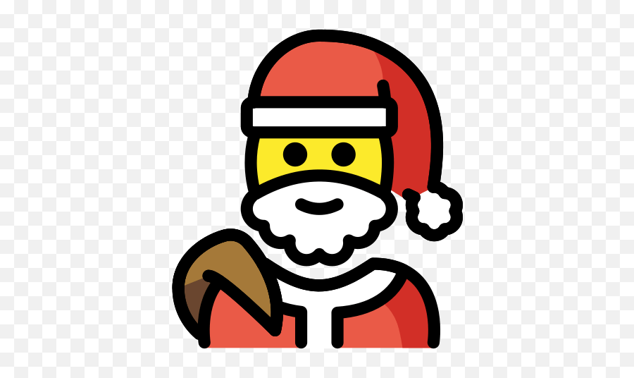 Light Skin Tone Emoji - Papa Noel Emoji,Santa Emotions