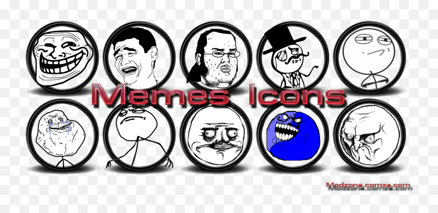 Memes Icon - Troll Face Emoji,No Emotion Meme