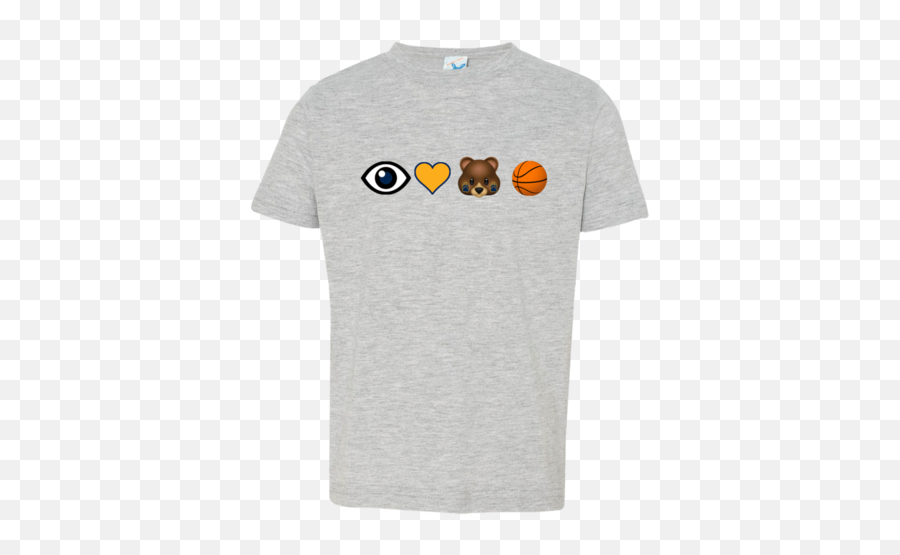 I Love Bear Basketball Emoji Rabbit Skins Toddler Jersey T - Shirt,Rabbit Emoji