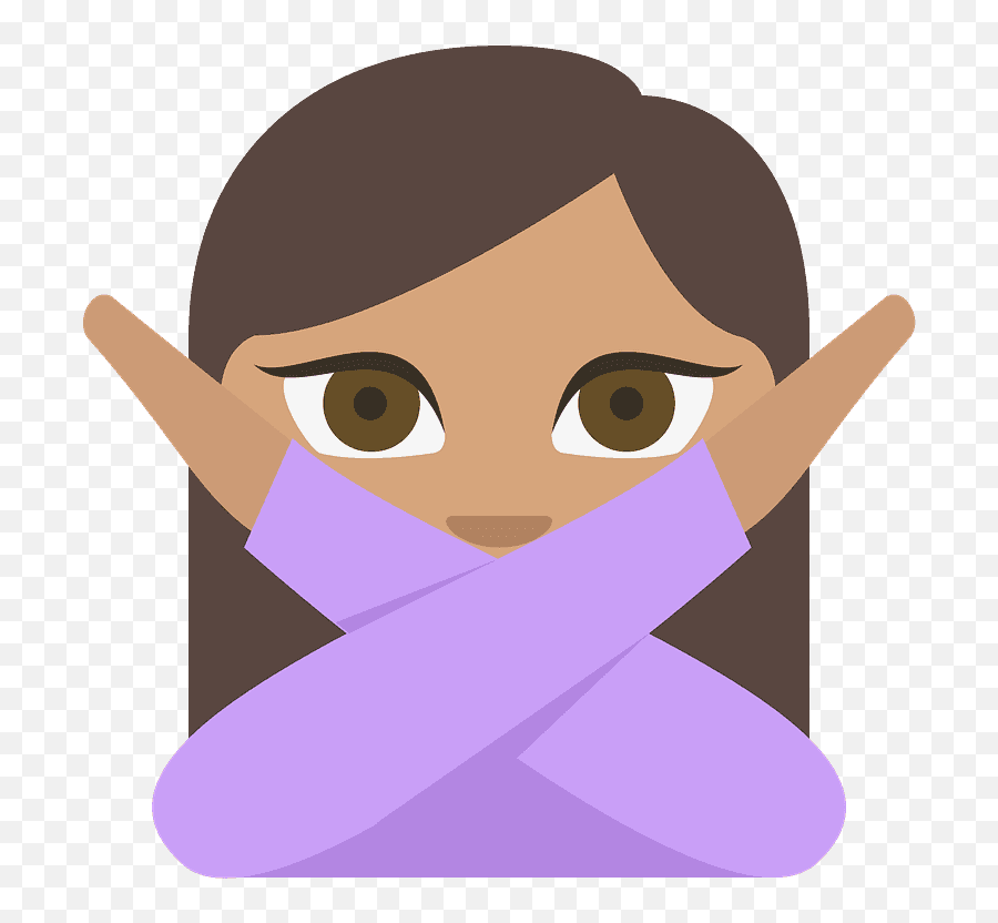 Person Gesturing No Emoji Clipart - Don T Know Emoji Black,Frown Shrug Emoji