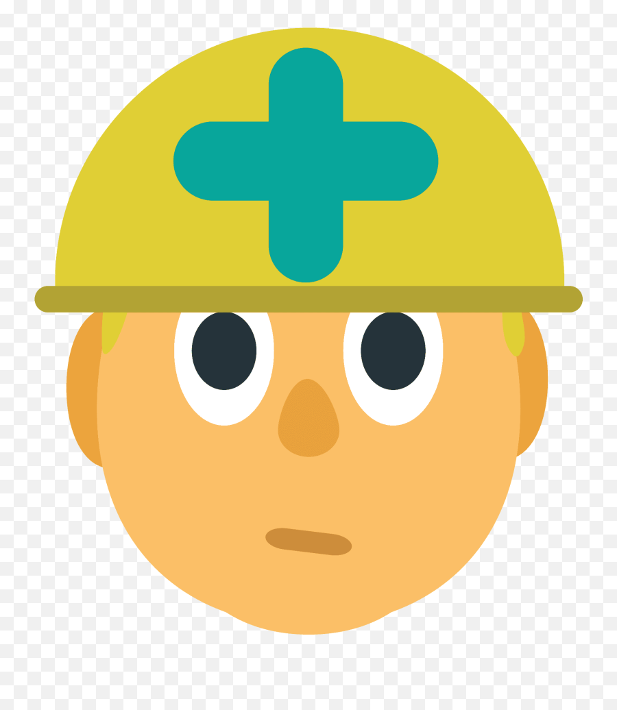 Construction Worker Emoji Clipart - Happy,Under Construction Emoticon