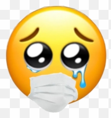 2020 - Crying Kissy Face Peace Sign Emoji,Ø = Emoticon