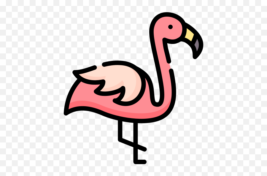 Flamingo Free Vector Icons Designed By Freepik Vector Icon - Dot Emoji,Flamingo Emoji