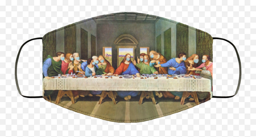 Da Vinciu2019s The Last Supper Funny Face Mask Face Mask For Men Women - Last Supper Painting Canvas Emoji,Copper Mug Emoji