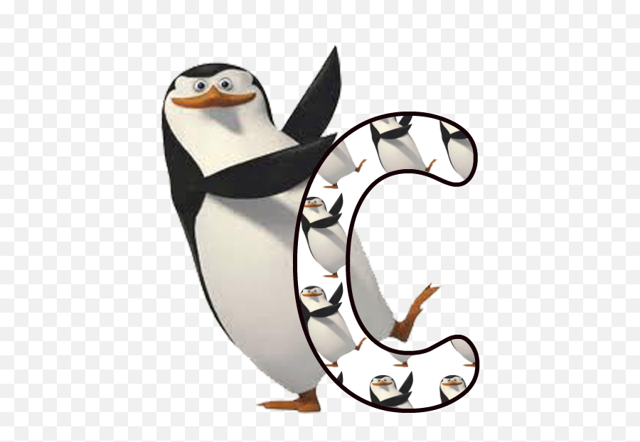 Festa Pinguim Alfabeto Pinguim - Madagascar Penguin Clip Art Emoji,Emojis De Pinguinos Utilizables