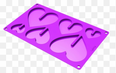 Silicone 3d Love Heart Chocolate Mould U0026 Ice Tray - Silicone Heart Chocolate Mould Emoji,Emoticon People Silicone Chocolate Mold