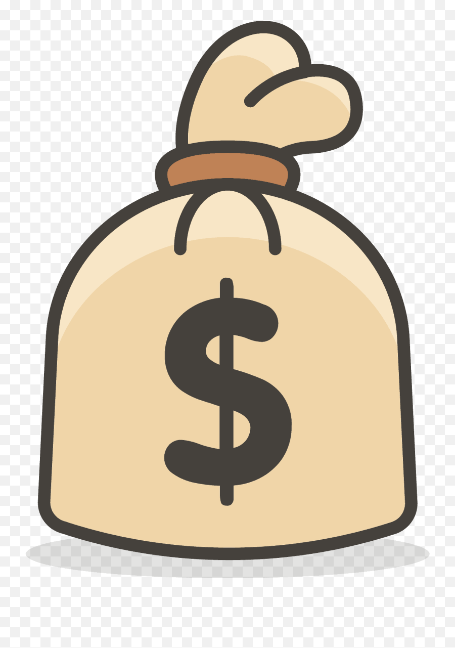 717 - Bag Of Money Cartoon Png Emoji,Cash Emoji