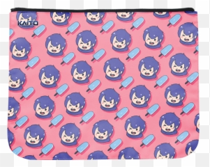 Mini Kaito Print Messenger Flap - Mat Emoji,Miku Hatsune Emoticons