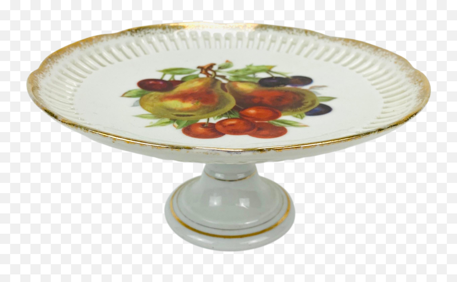 Antique 1940s Reticulated Fruit Stand - Serving Platters Emoji,Emotion Petits Fours