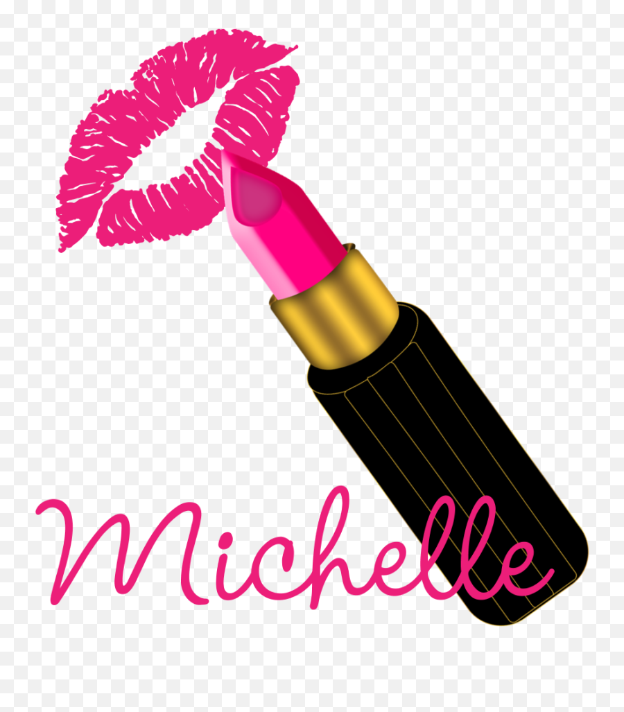 Hot Pink Lips N Lipstick Name Ornament Round By - Logo For St Matthew Emoji,Saraswati Emoji