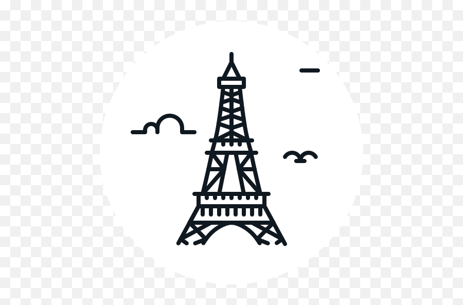 Building Eiffel Landmark Paris - La Tour Eiffel Icon Emoji,Torre Eiffel Emoticon