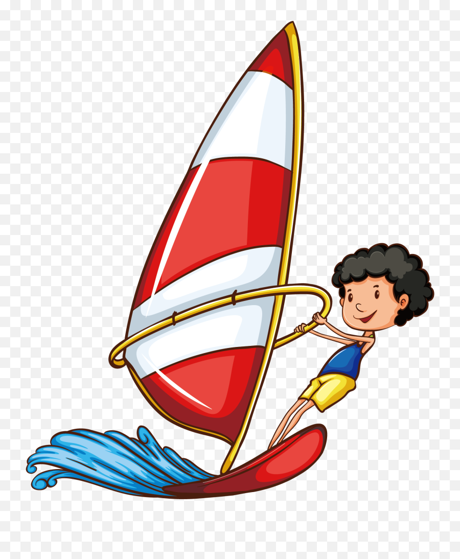 Skiing Clipart Slalom Skiing - Water Sport Drawing Png S Is For Sail Emoji,Extreme Sports Emojis