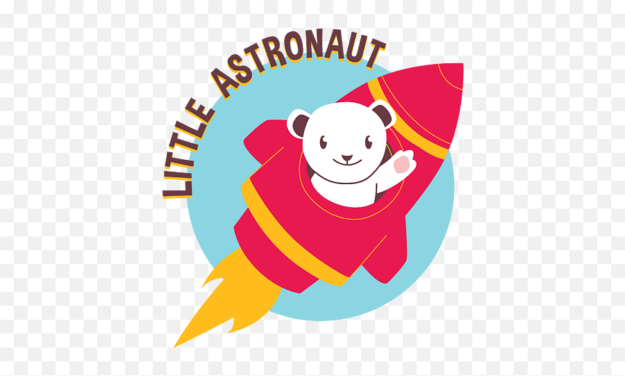Little Astronaut Baby Polar Bear Rocket Baby Onesie - Fictional Character Emoji,Dabbing Penguin Emoticon