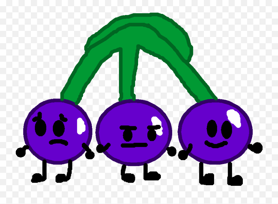Grape Clipart Purple Object - Object Show Grape Png Pvz Object Show Emoji,Facebook Emoticons Grapes