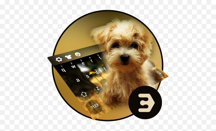 Cute Dog With Big Eyes Animal Keyboard - U200c Google Vulnerable Native Breeds Emoji,Dog Emoji Keyboard