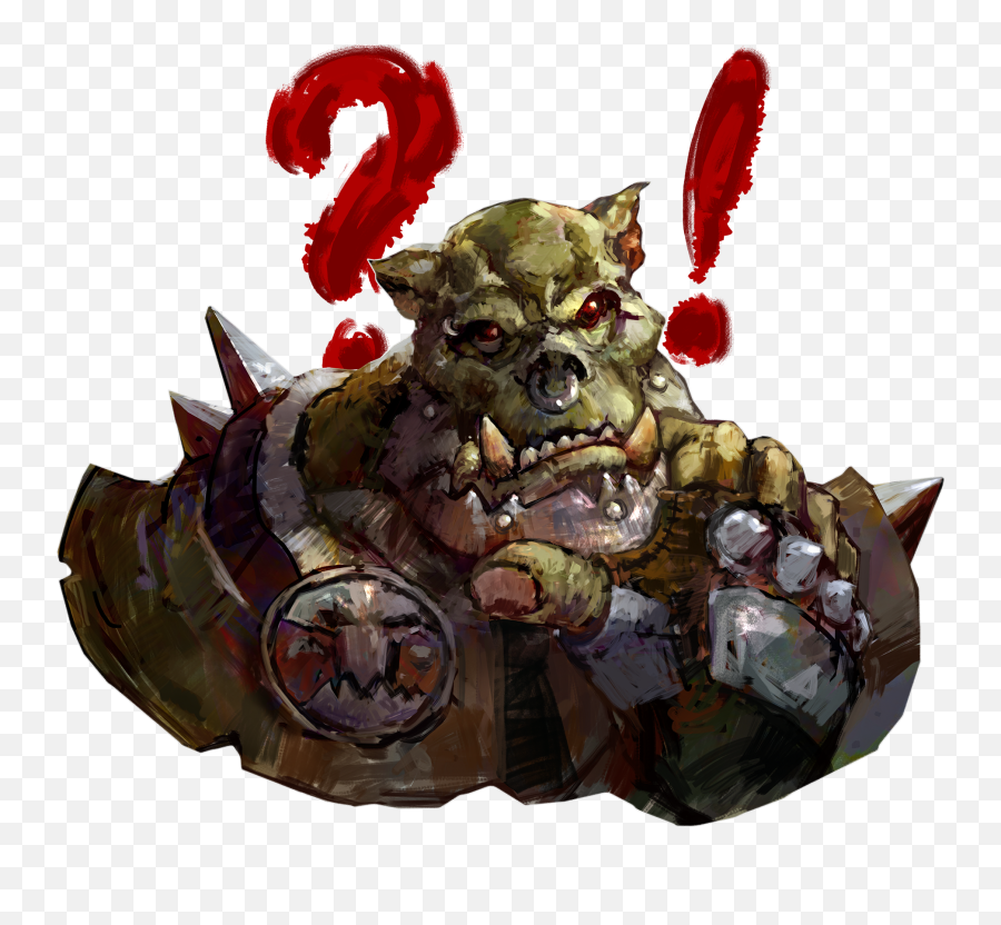 Thoughtful Ork By Brushray Warhammer40k Emoji,Warhammer 40k Emperor Son No Emotion