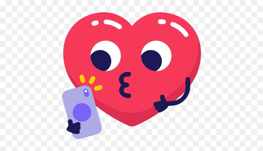 Emoji Heart Selfie Icon - Selfie Emoji,Selfie Emoji
