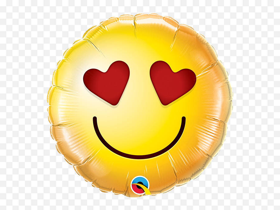 Qualatex Foil 9 Smiley Love - Balloon Emoji,9 Emoticon