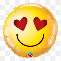 Qualatex Foil 9 Smiley Love - Balloon Emoji,9 Emoticon