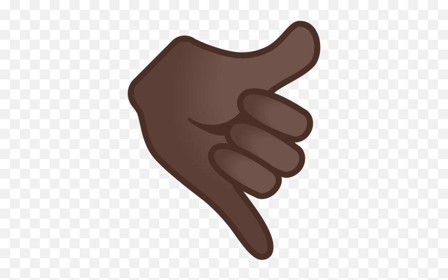 Hand Making The Dark Skin Tone Knocking Gesture Emoji,Emojis Skin Color