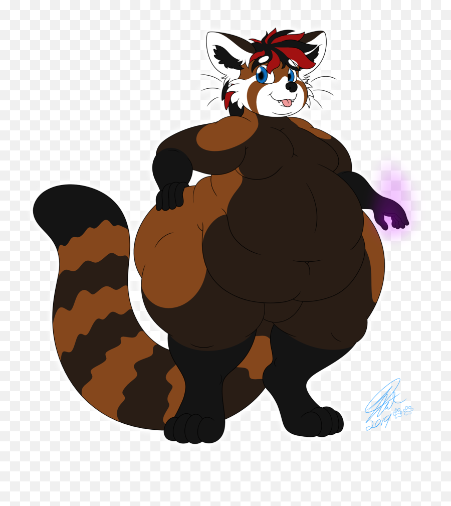 Kat The Red Panda By Katthefoxtaur - Fur Affinity Dot Net Emoji,Folder Emotion Panda Hip