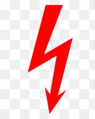 Lightning Clipart Electric Current Lightning Electric - Red Lightning Bolt Arrow Emoji,Electric Emoji